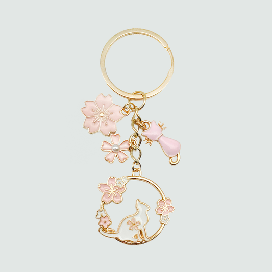Flower & Kitty Charm